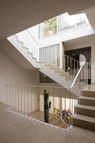winding staircase inside Casa M