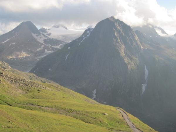 Swiss glacier as viewed from the Neufenen Pass