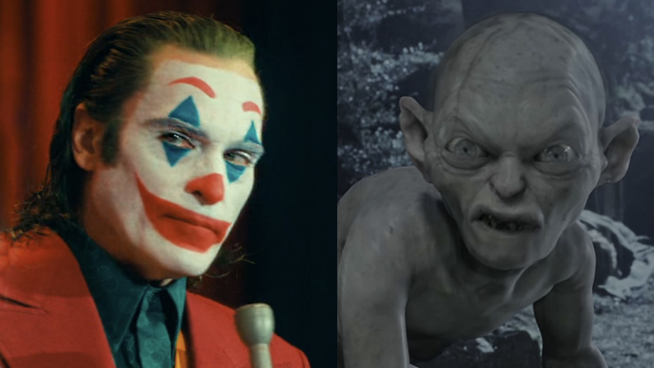 Joaquin Phoenix as Joker in Joker: Folie &agrave; Deux, Gollum in The Lord of the Rings: The Two Towers
