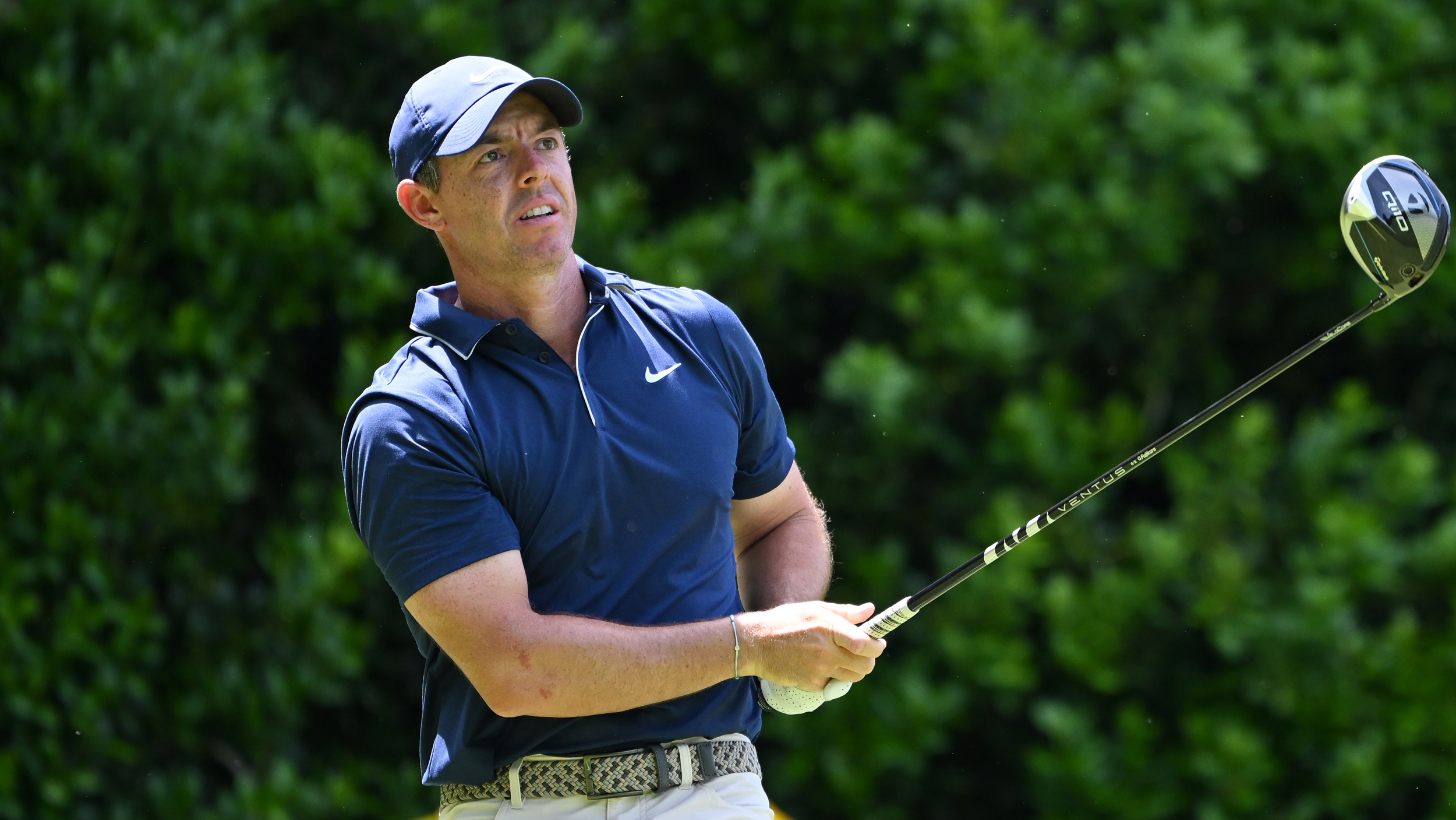 Rory McIlroy hits a drive