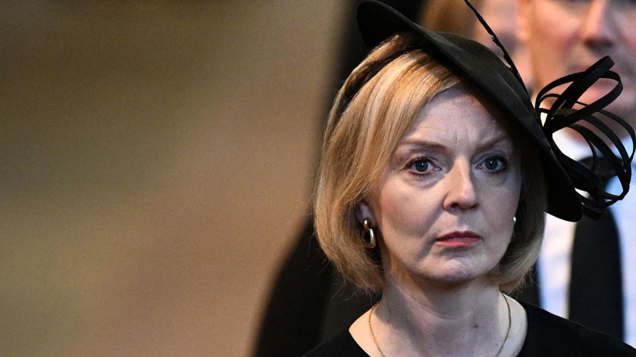 Liz Truss in mourning