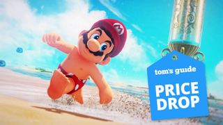 Mario Odyssey screenshot with a Tom's Guide deal tag 