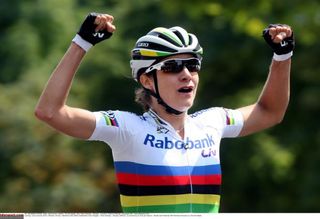 Marianne Vos (Rabo-Liv) wins the inaugural edition of La Course