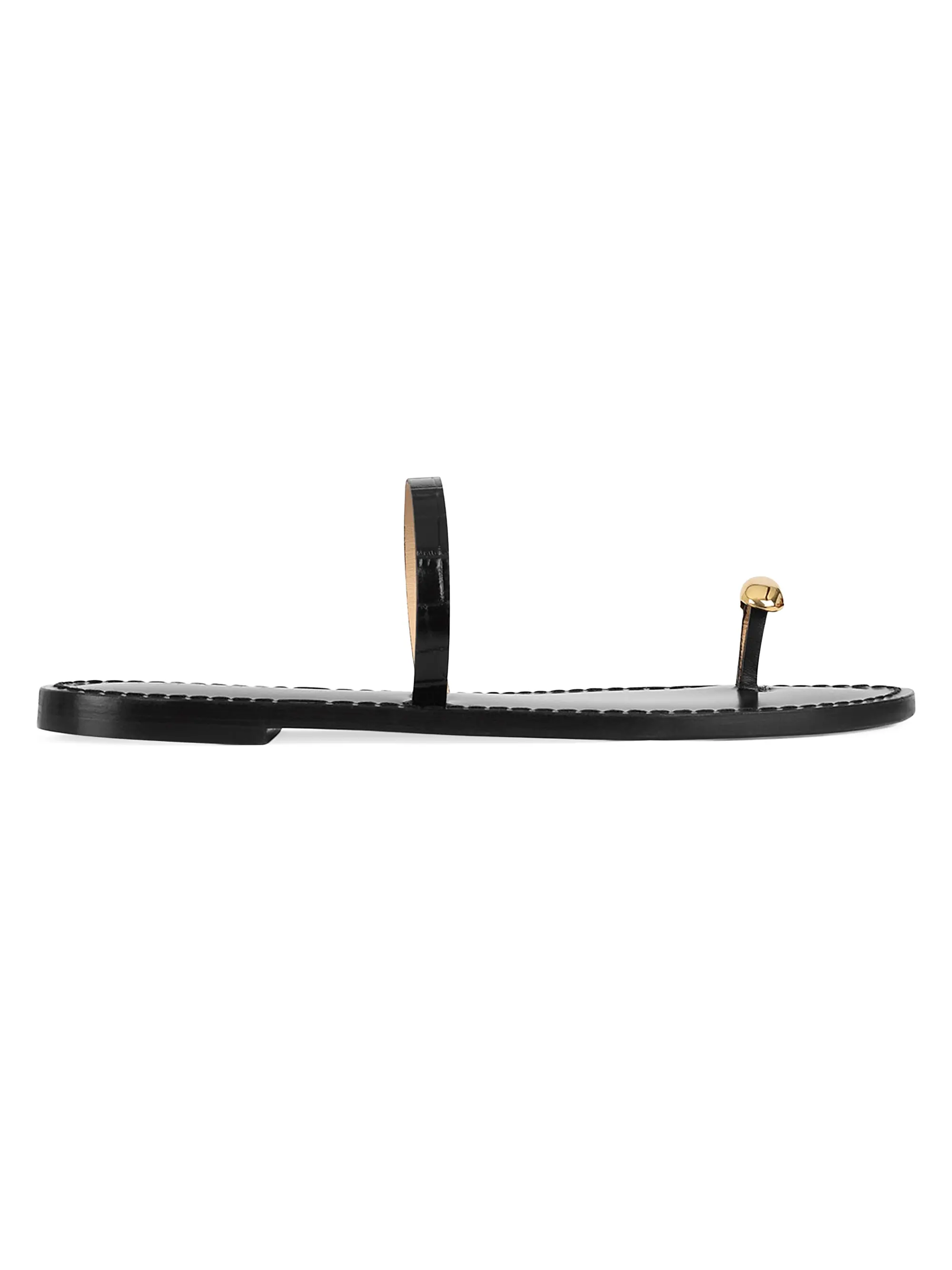 21 the Kibera Toe-Ring Leather Sandals