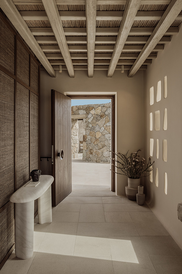Anamesa by K-Studio, contemporary Greek House within white and minimalist yet sleek forms and inside outside living arrangements