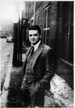 Edwin Land outside his lab in 1946