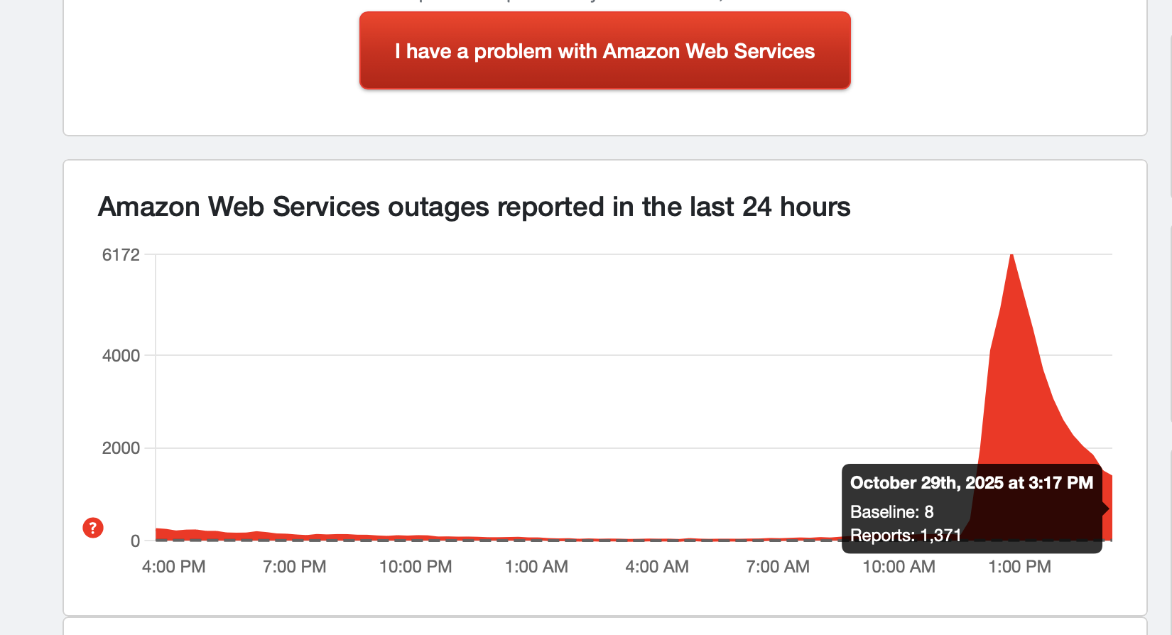 Down Detector reports