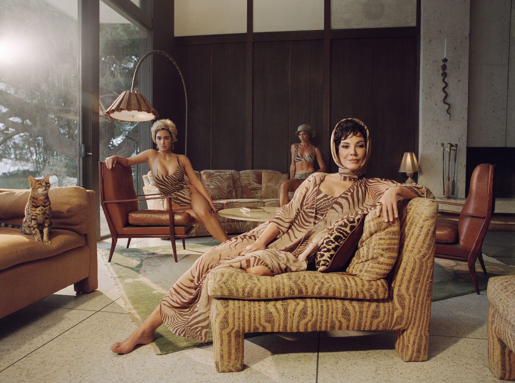 Kim Kardashian and Skims collaborate with Roberto Cavalli on animal print looks