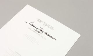 Menswear collections A/W 2012: show invitations