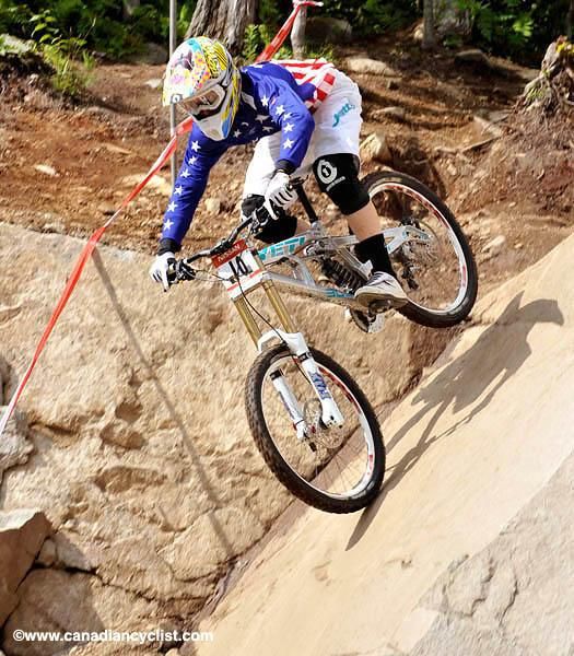 Aaron Gwin (Yeti Fox Shox Factory Race Team) was the top North American, taking the podium's final step in fifth.