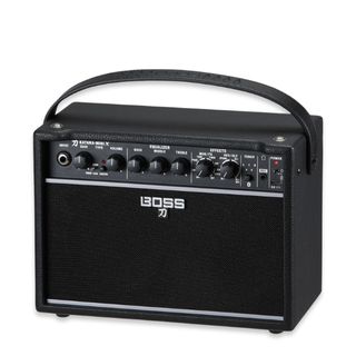 A Boss Katana Mini X mini guitar amp