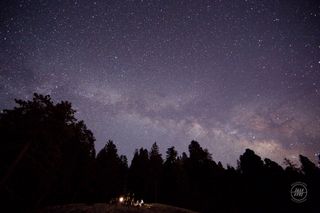 Night Sky Photo from Sequoia National Park 