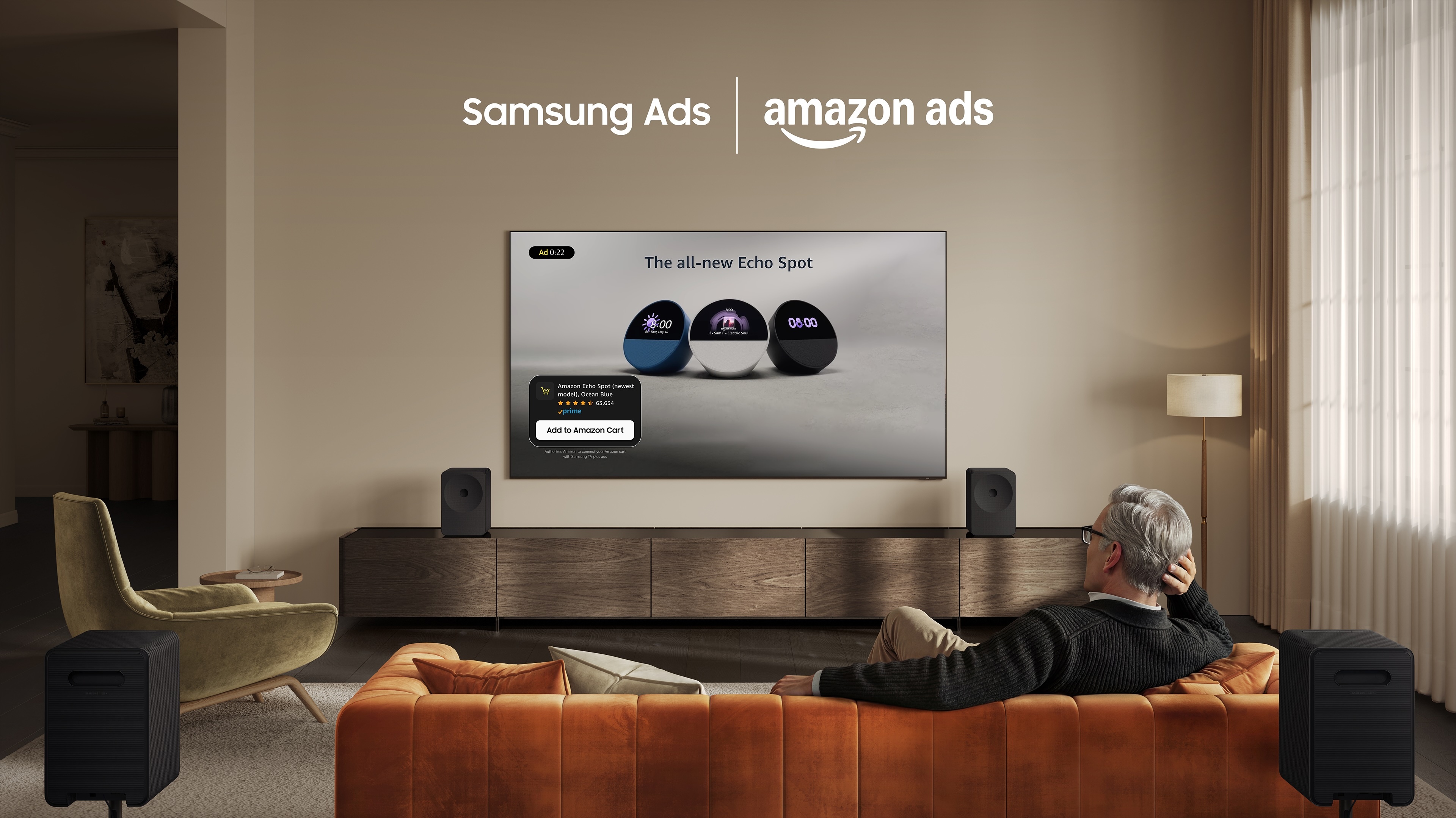 Samsung TV with Amazon ads
