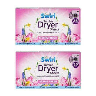 Two boxes of Swirl Tumble Dryer sheets