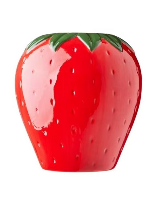 Mainstays Red Strawberry Ceramic Vase