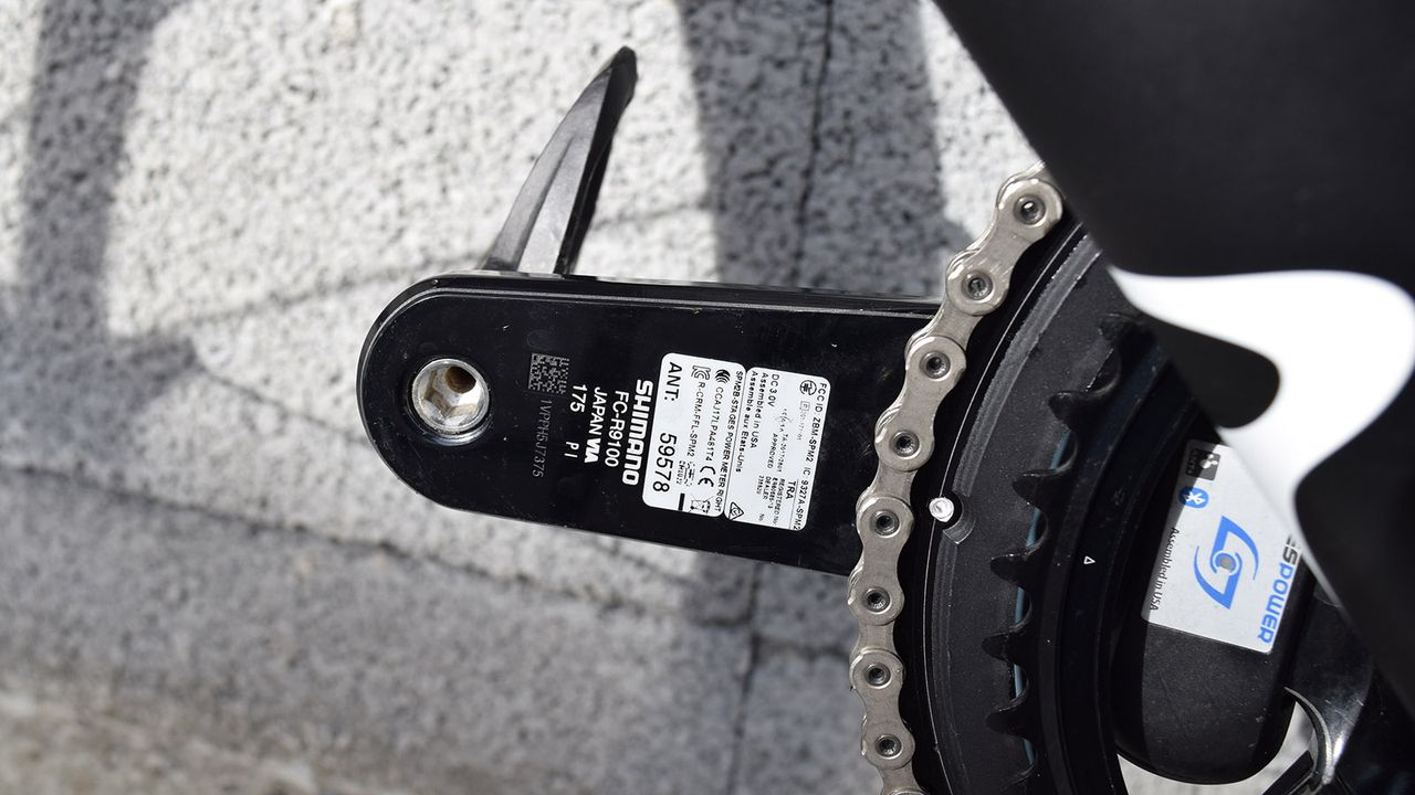 Thomas runs 175mm Shimano Dura-Ace cranks