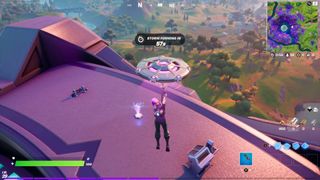 fortnite alien hologram party ufo