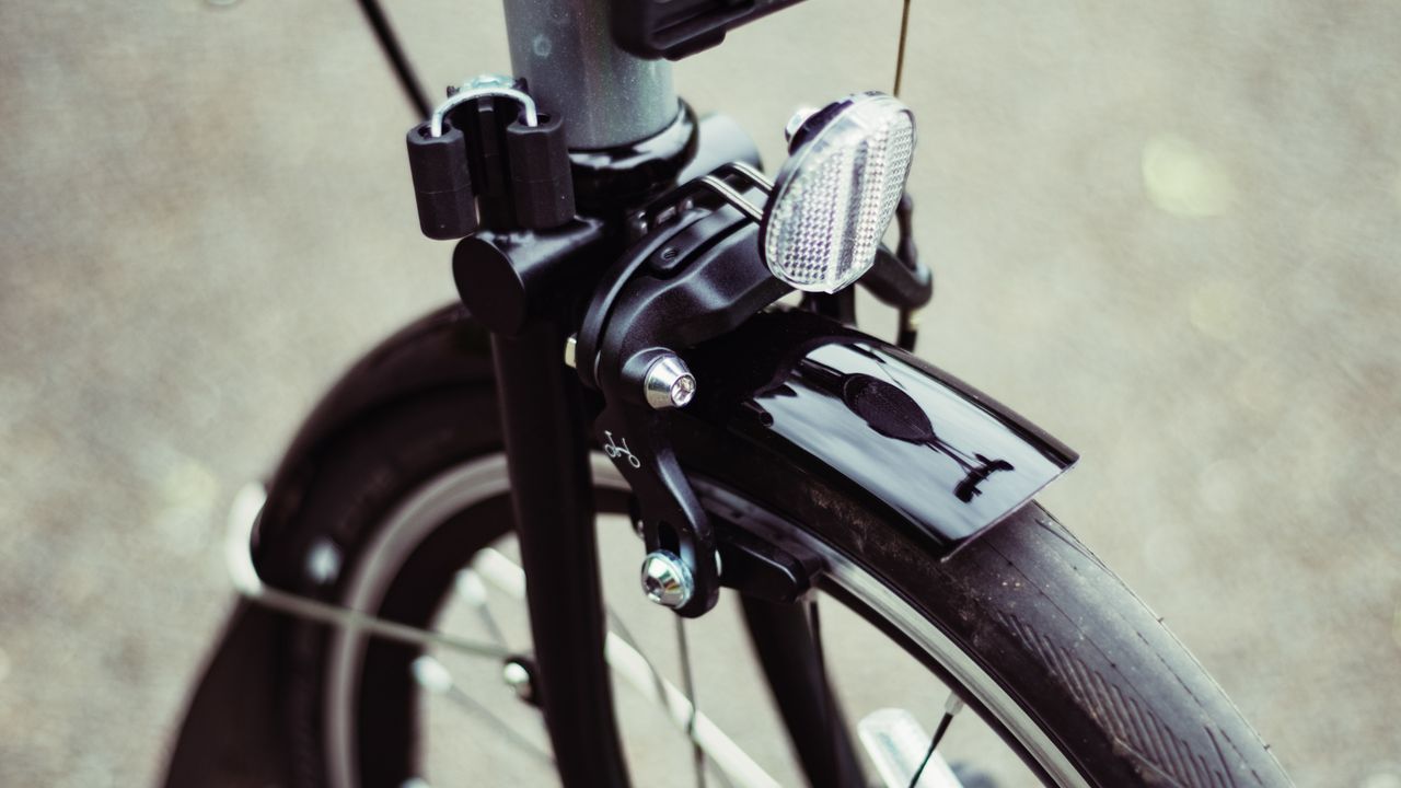 The front brake of a Brompton P-Line