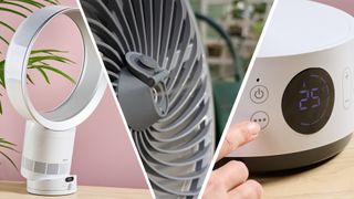 Three desktop fans