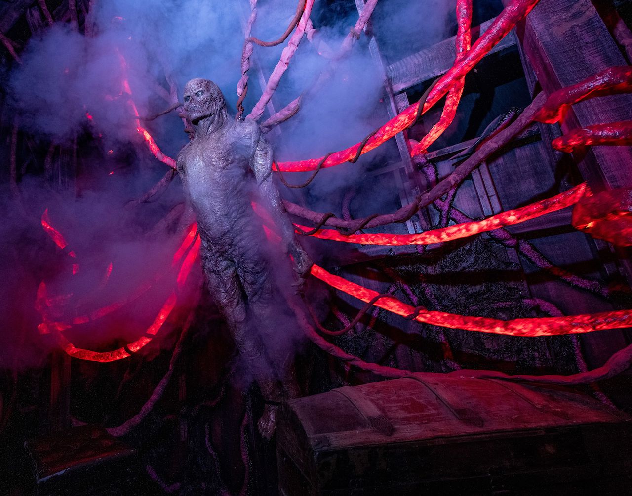 Vecna in Stranger Things 4 haunted house 2023 Universal Studios