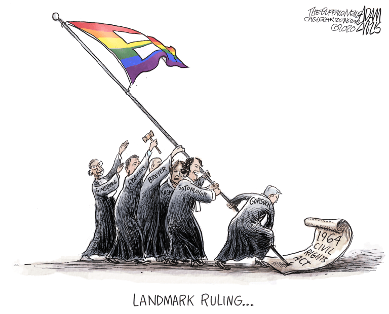 Editorial Cartoon U.S. supreme court LGBTQ ruling