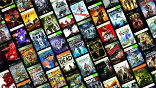 Xbox 360 games on a black background