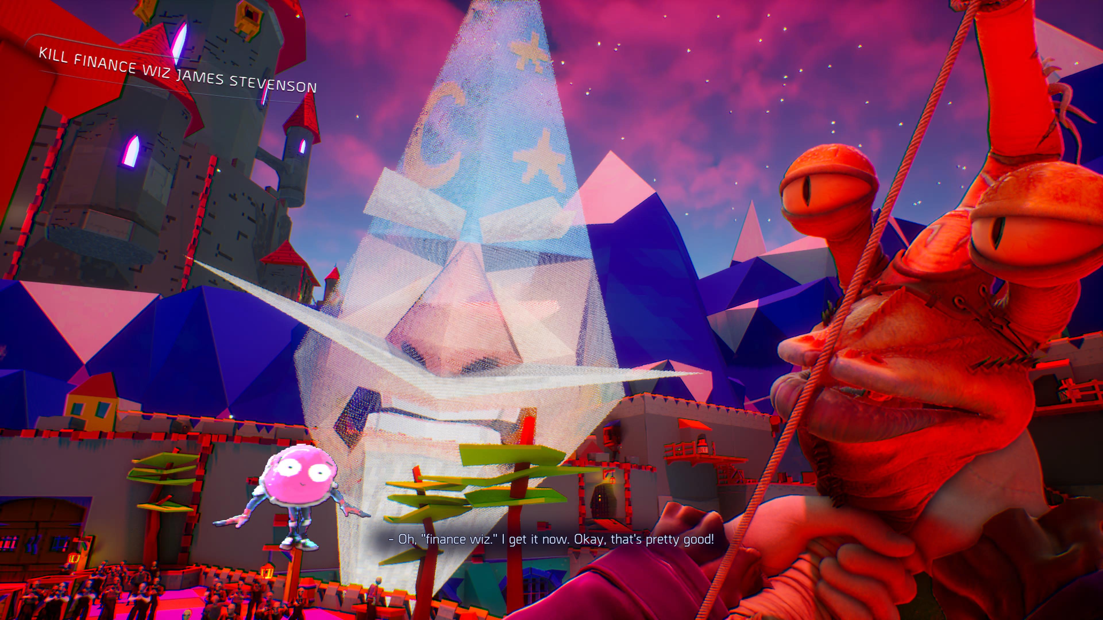 An in-game screenshot from first-person shooter High on Life 2