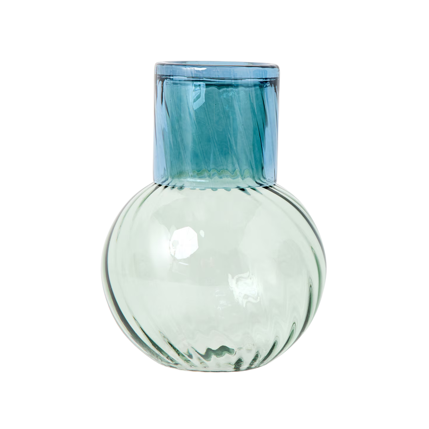 A blue and green carafe and tumbler set from Oliver Bonas