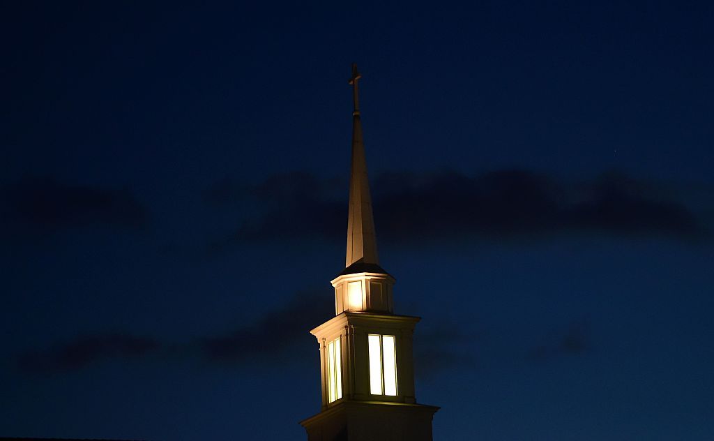 A church steeple