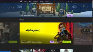 GOG homepage