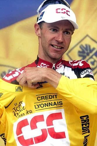 Donning the maillot jaune