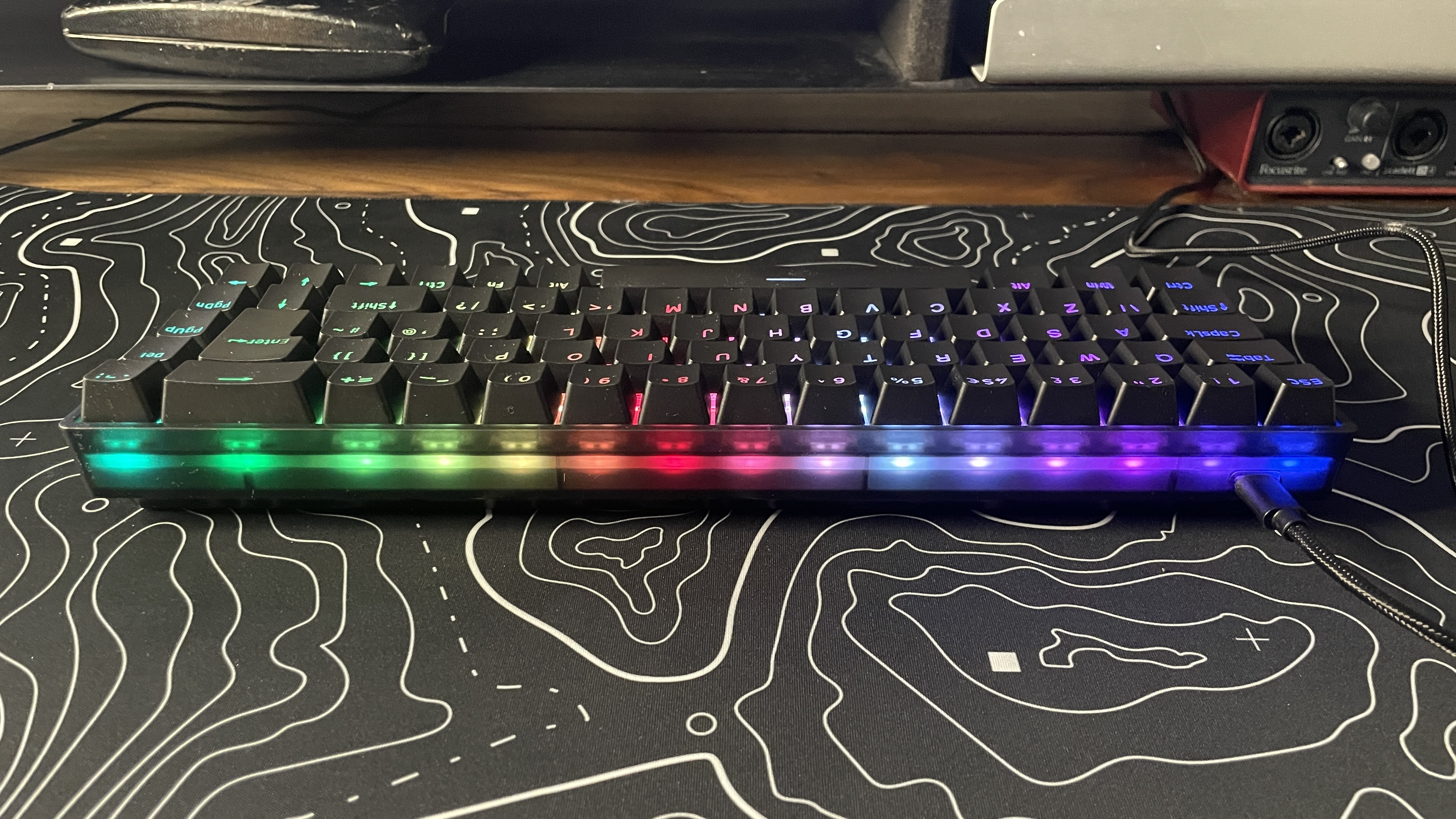 The QPAD Flux 65 Model 5 Hall effect gaming keyboard.
