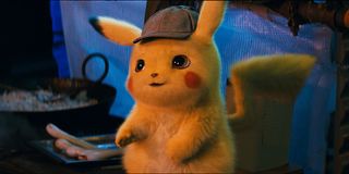 Pikachu in his best detective outfit in Detective Pikachu