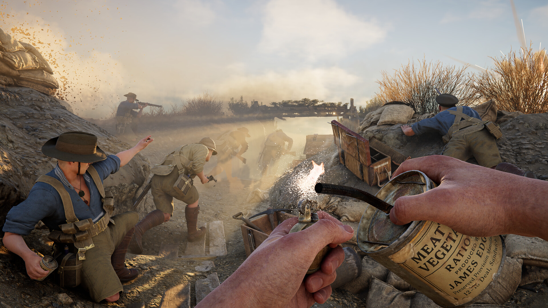 A screenshot of the upcoming PS5 game, Gallipoli