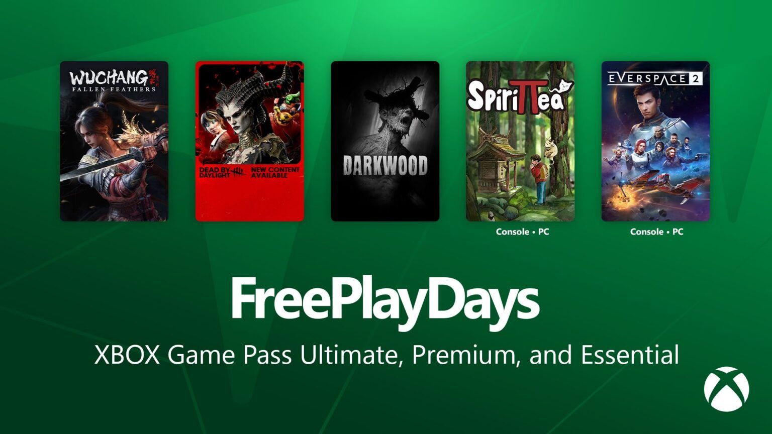 WUCHANG: Fallen Feathers and Dead by Daylight are among this weekend's Xbox Free Play Days titles, just in time for Halloween