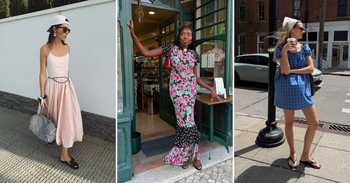 The Heatwave Is Here—These Dress-and-Sandal Formulas Will Get You Through It Looking Polished and Effortless