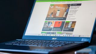 Android Central website on Acer Chromebook Plus 515