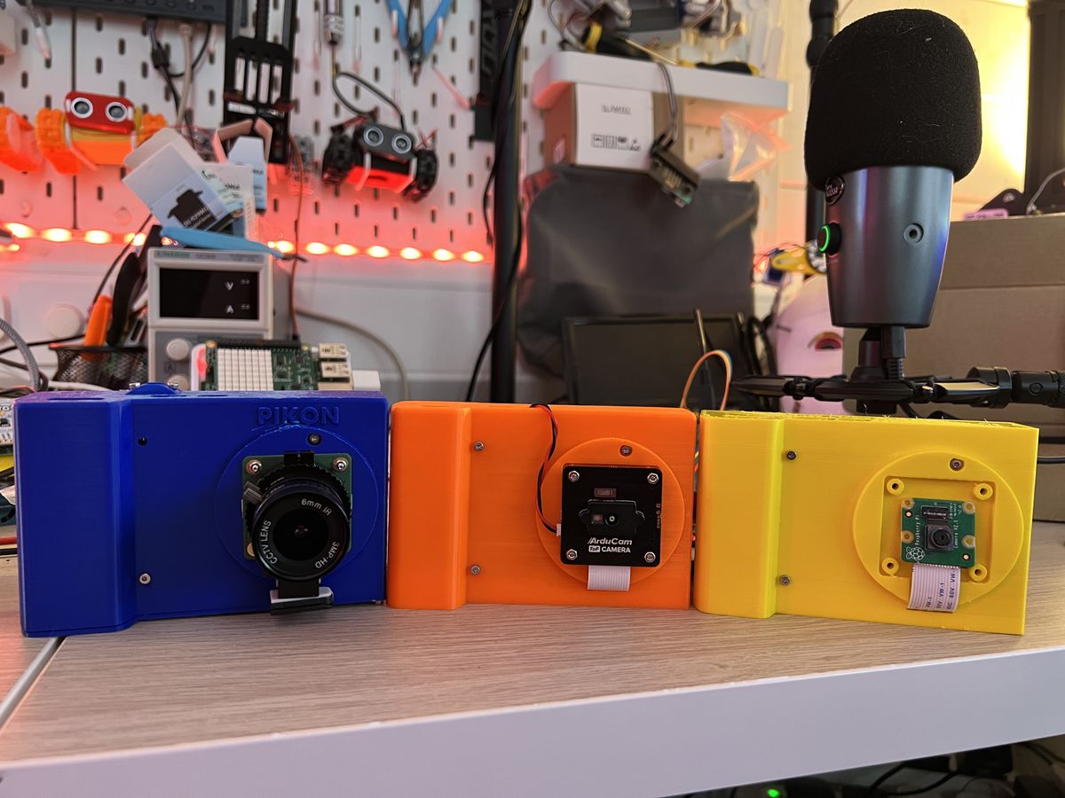 Pikon camera project created using a Raspberry Pi 4