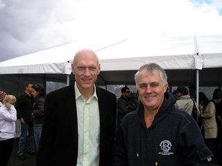 Peter Garrett with Malcolm Turnbull