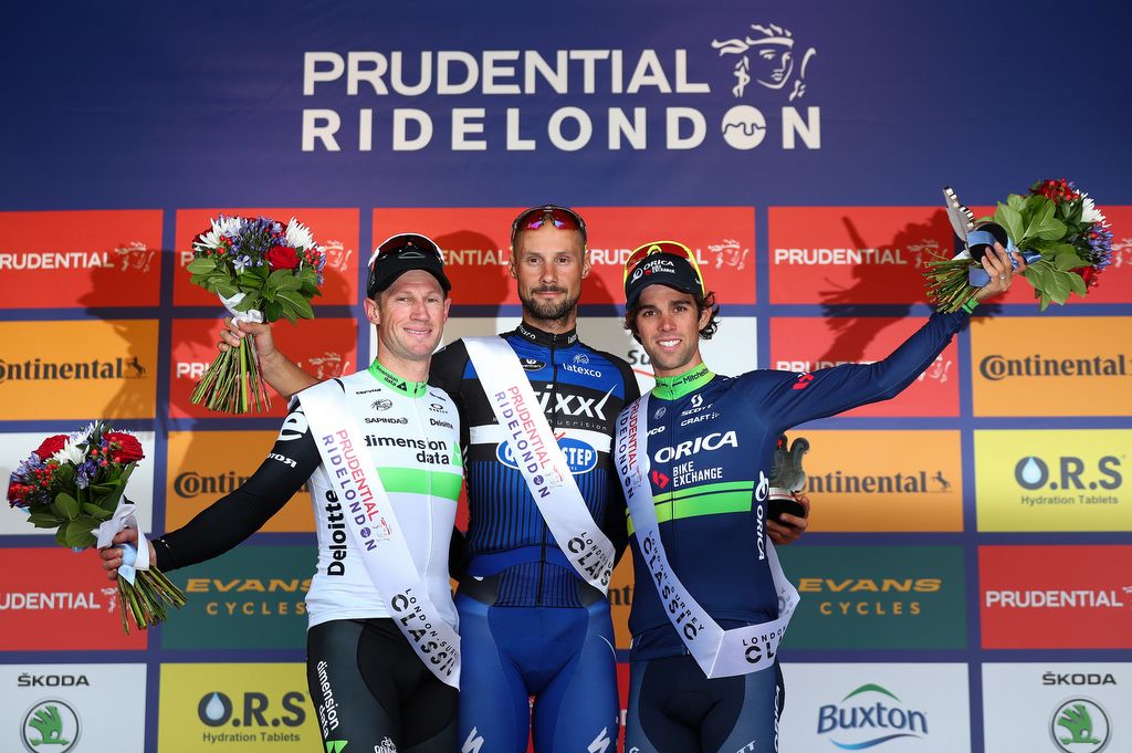Mark Renshaw on the RideLondon podium