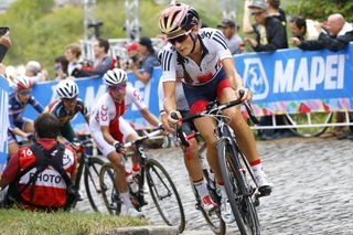 Lizzie Armitstead in the 2015 Women's World Road Championships (Photo: Graham Watson)