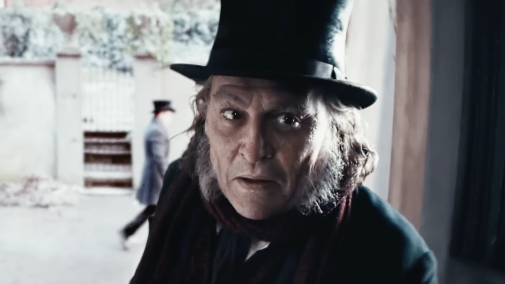 Johnny Depp as Ebenezer Scrooge in Ti West's Ebenezer.