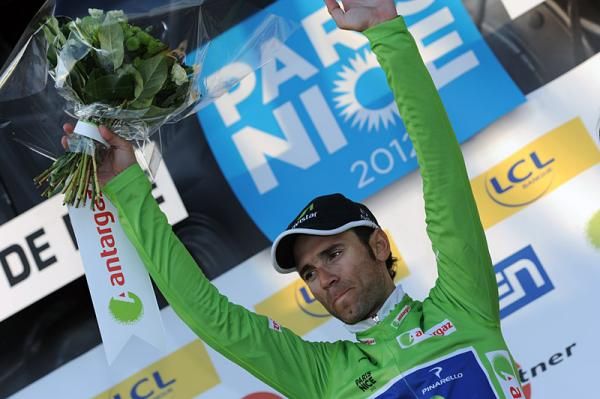 Points classification leader Alejandro Valverde (Movistar)