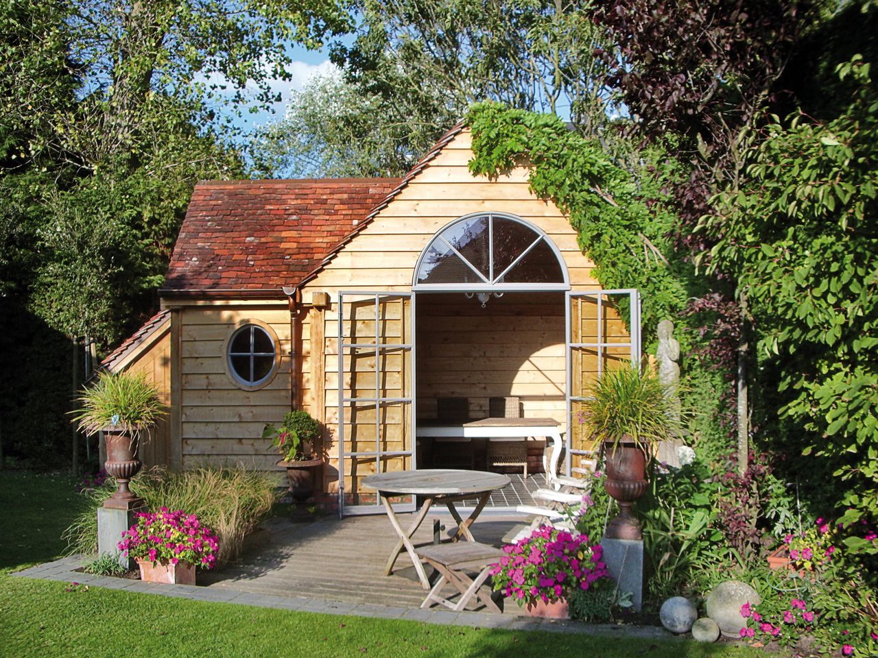 unusual oak frame garden building