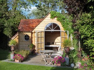 unusual oak frame garden room