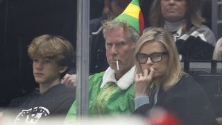 LOS ANGELES, CALIFORNIA - DECEMBER 29: Will Ferrell attends a game between the Philadelphia Flyers and the xin the second period at Crypto.com Arena on December 29, 2024 in Los Angeles, California. (Photo by Ronald Martinez/Getty Images)