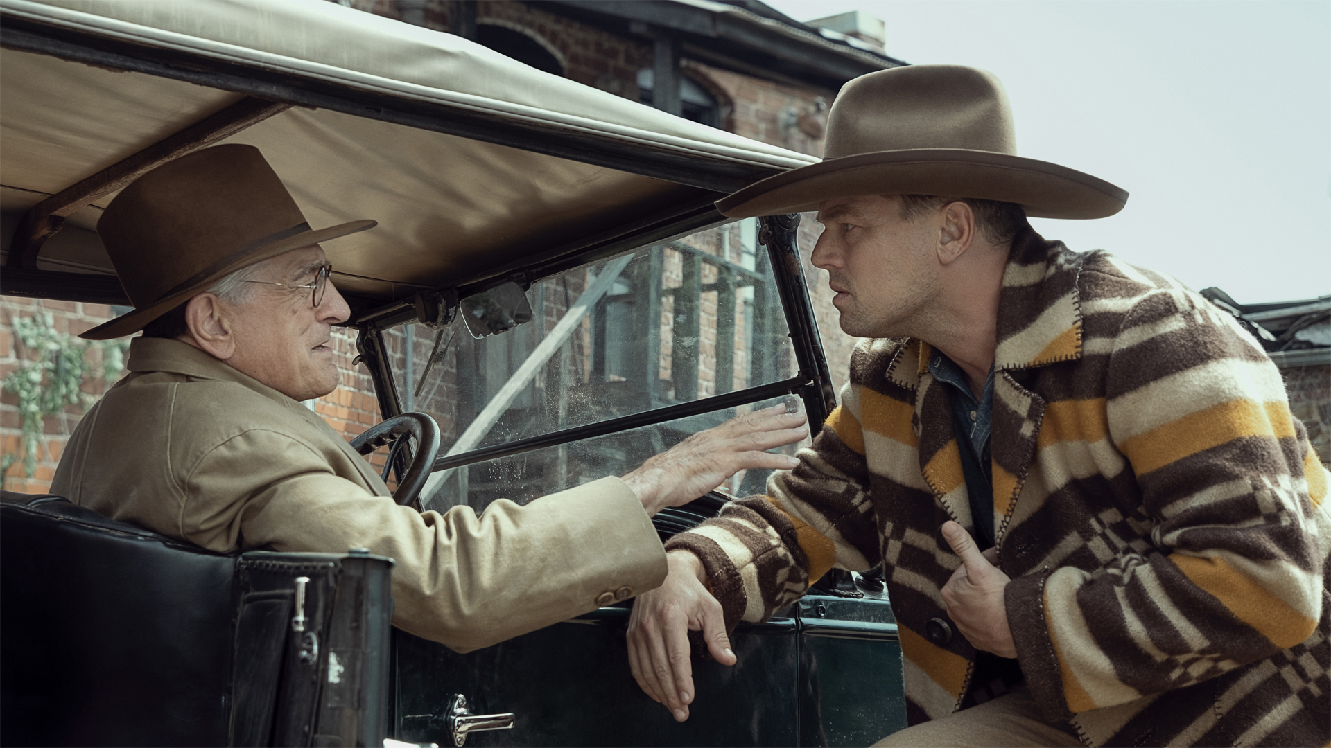 Leonardo DiCaprio's Ernest talks to Robert De Niro's 