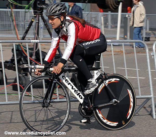 Swiss ridertakes a spin