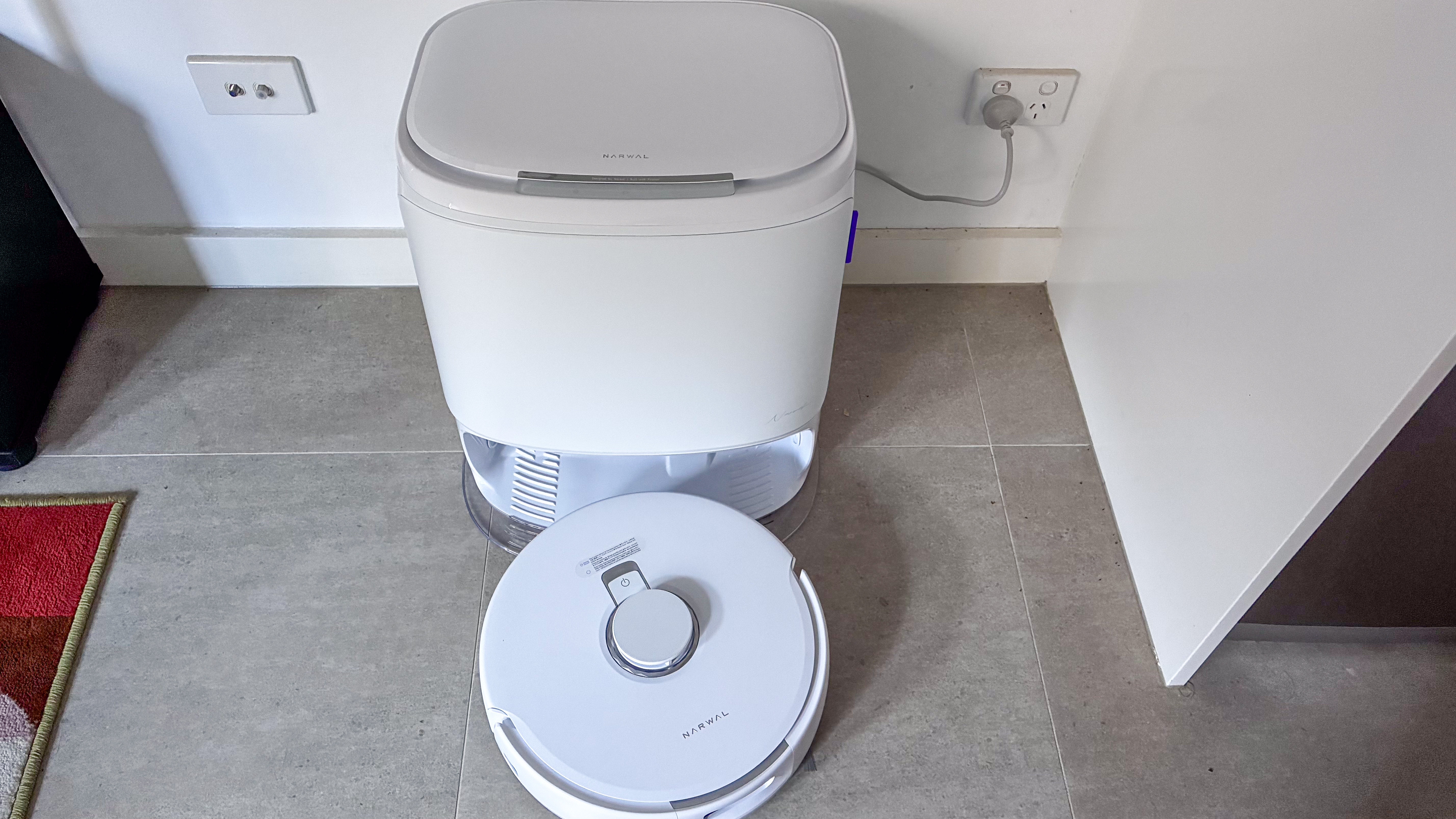 Narwal Freo Z10 robot outside its base station