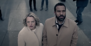 Elisabeth Moss and O-T Fagbenle as June and Luke in The Handmaid's Tale season 5
